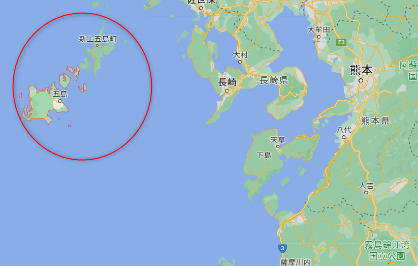五島列島の地図